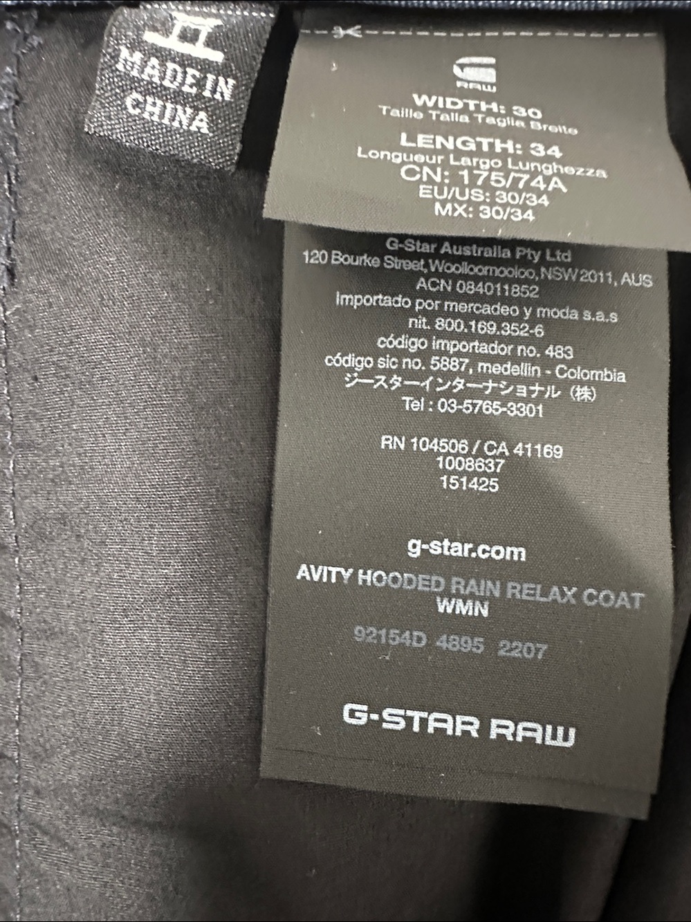 NWT G-Star Raw Women’s Sturwed Mazarine Blue Delon Check Chino Pants Size 10 - Picture 10 of 11